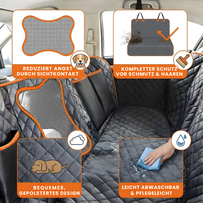 Wasserdichter Rücksitzbezug – Ordnung im Auto. Ruhige Fahrten.