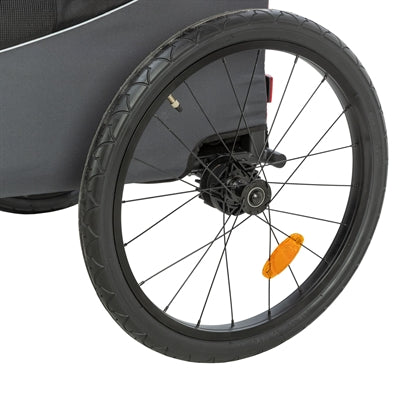 Trixie Dog Bicycle Trailer Grey / Red 61/125X56X64 Cm