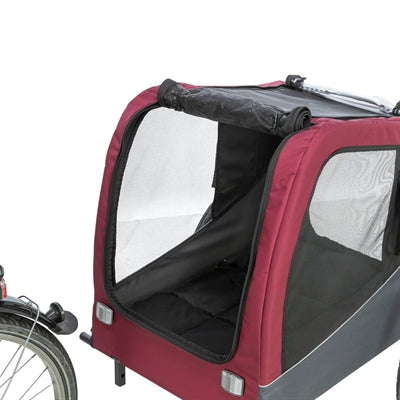 Trixie Dog Bicycle Trailer Grey / Red 61/125X56X64 Cm