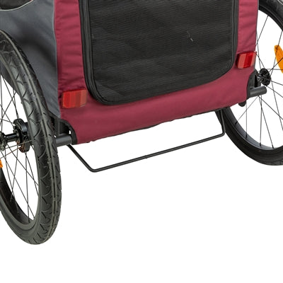 Trixie Dog Bicycle Trailer Grey / Red 61/125X56X64 Cm